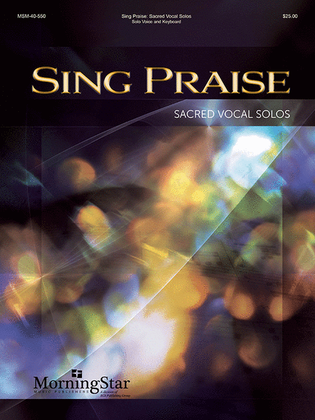 Book cover for Sing Praise: Sacred Vocal Solos