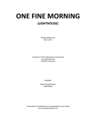 Book cover for One Fine Morning