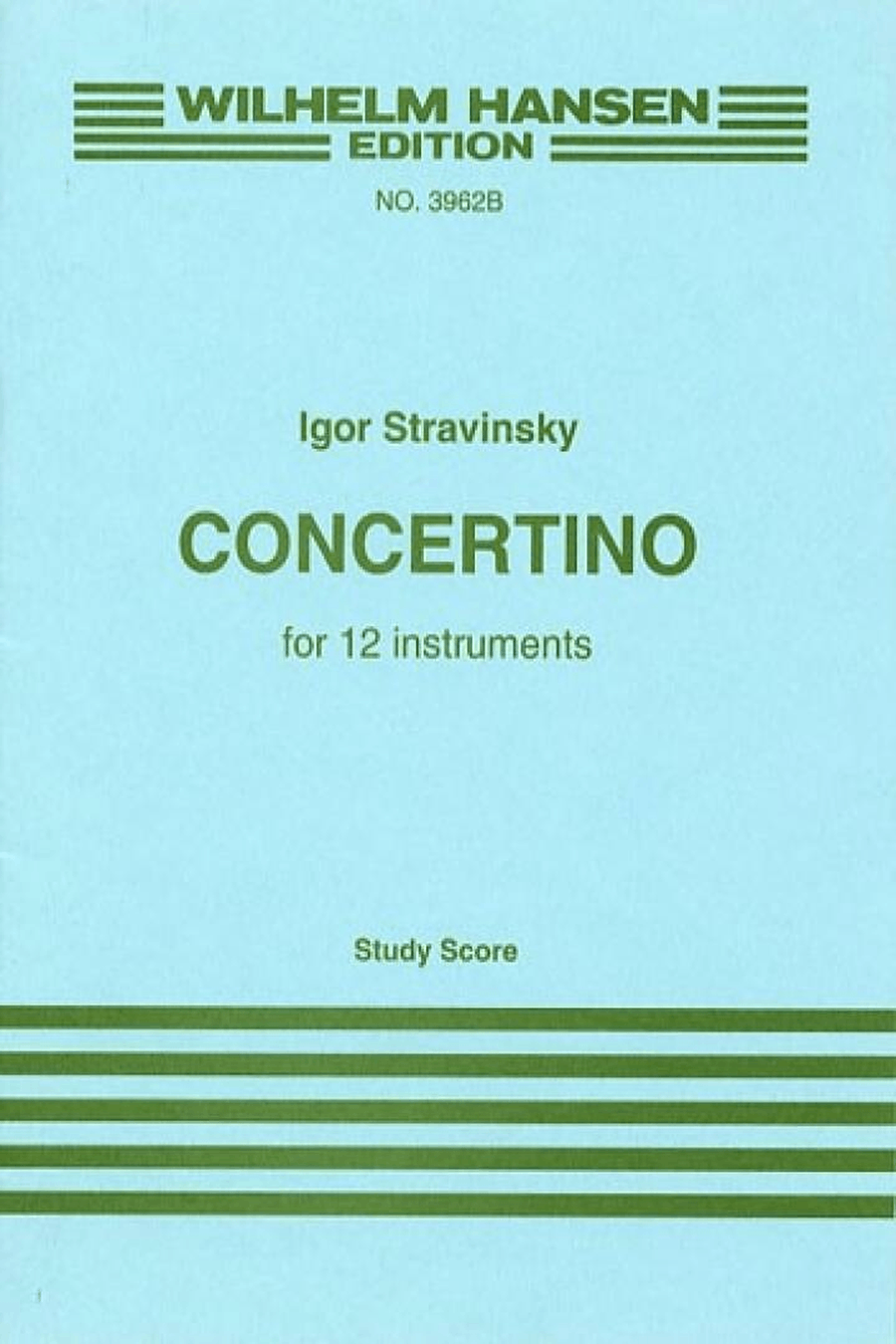 Book cover for Concertino (1952) for 12 Instruments