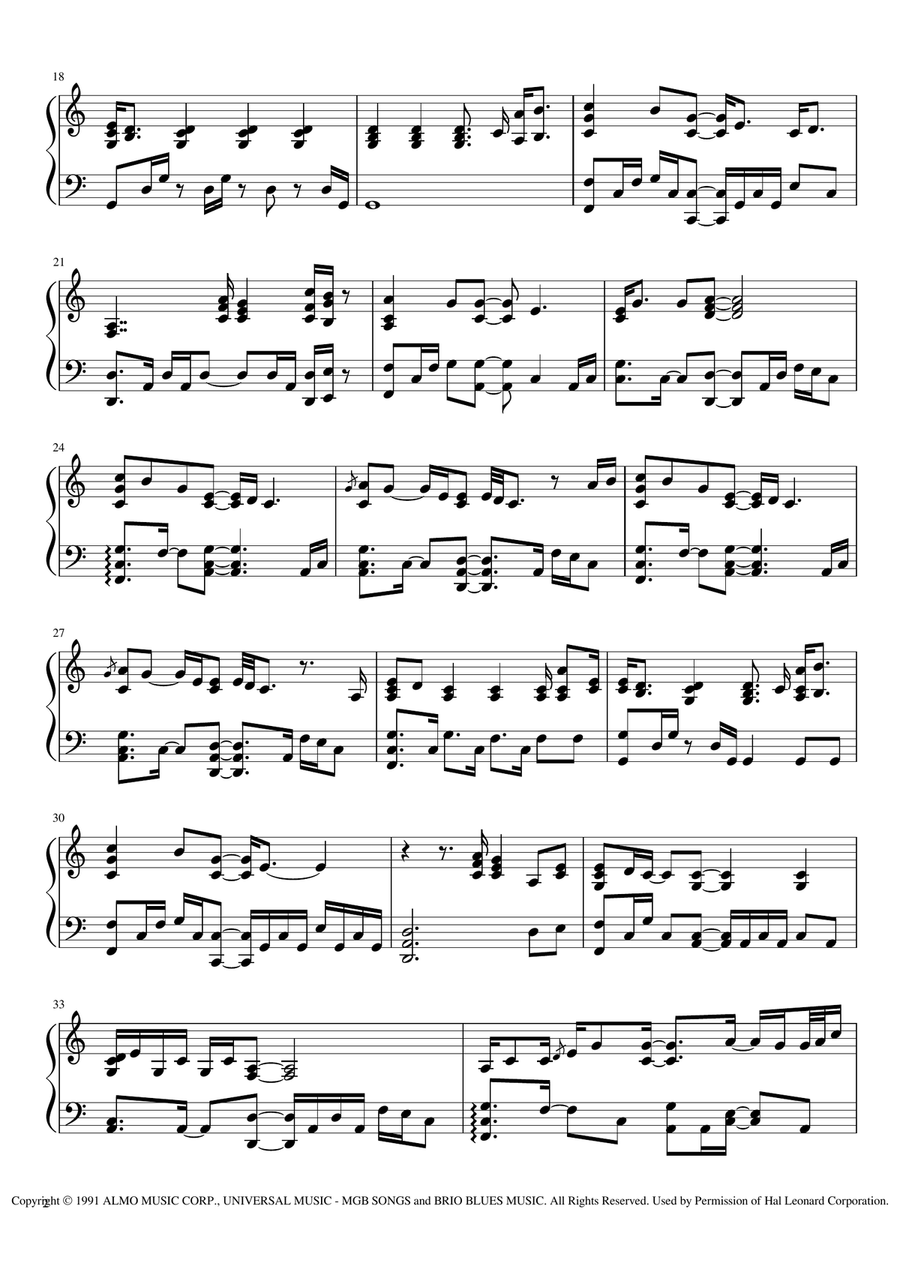 I Can't Make You Love Me Piano Solo scores gallery preview page 2