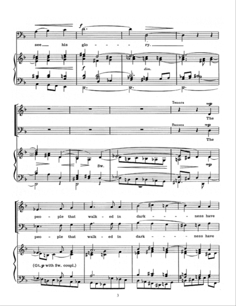 Ye Shall Know That The Lord Will Come 4-Part scores gallery preview page 3