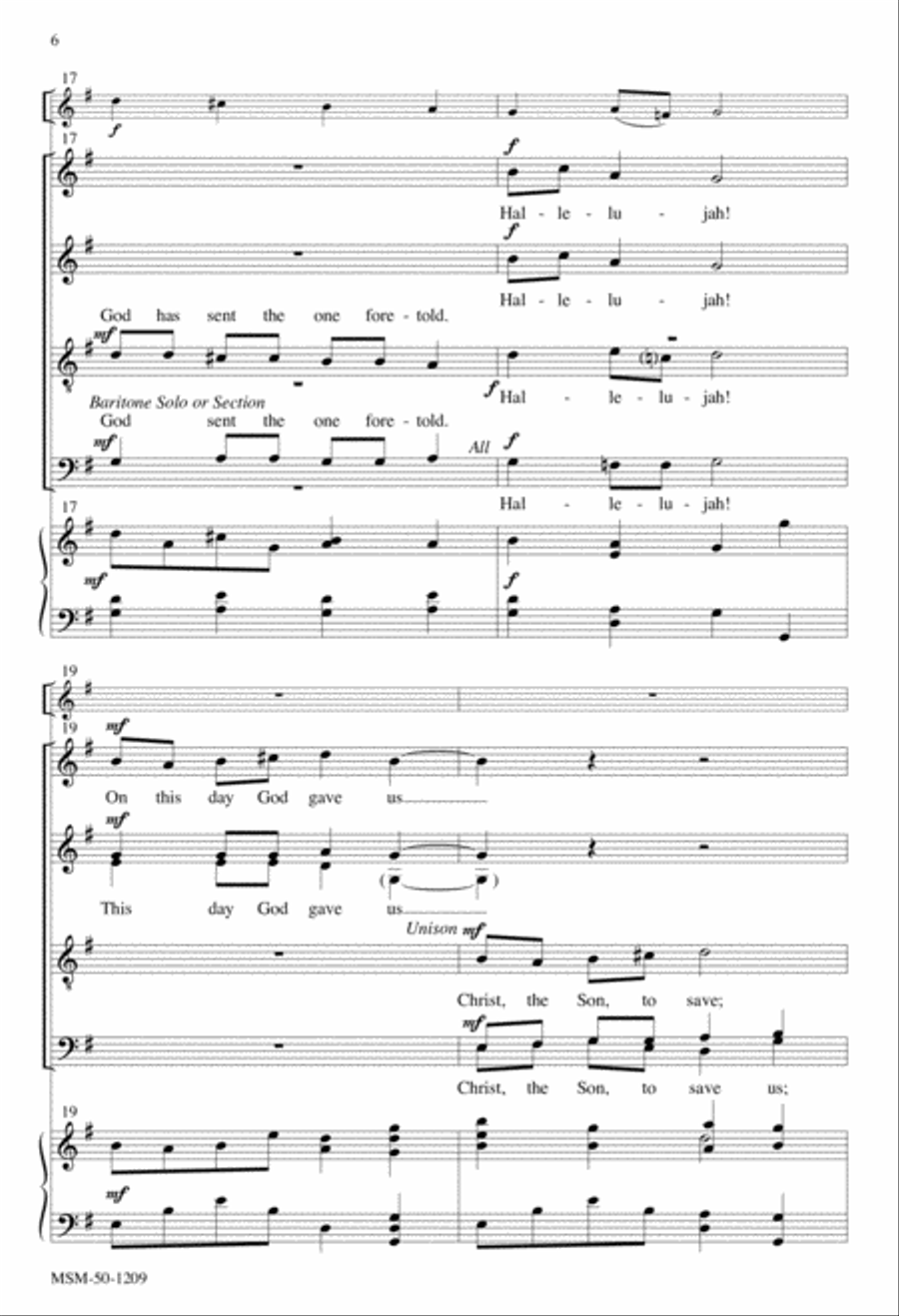 Let Our Gladness Have No End Divisi scores gallery preview page 6
