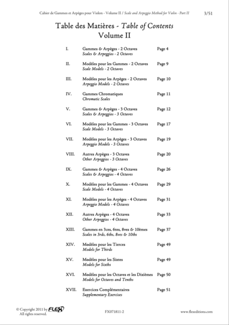 Scales and Arpeggios Method for Violin Part II