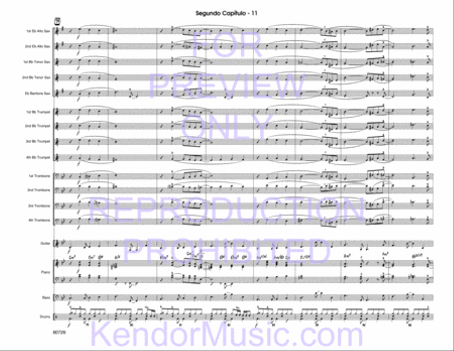 Segundo Capitulo (Full Score) Jazz Ensemble scores gallery preview page 13
