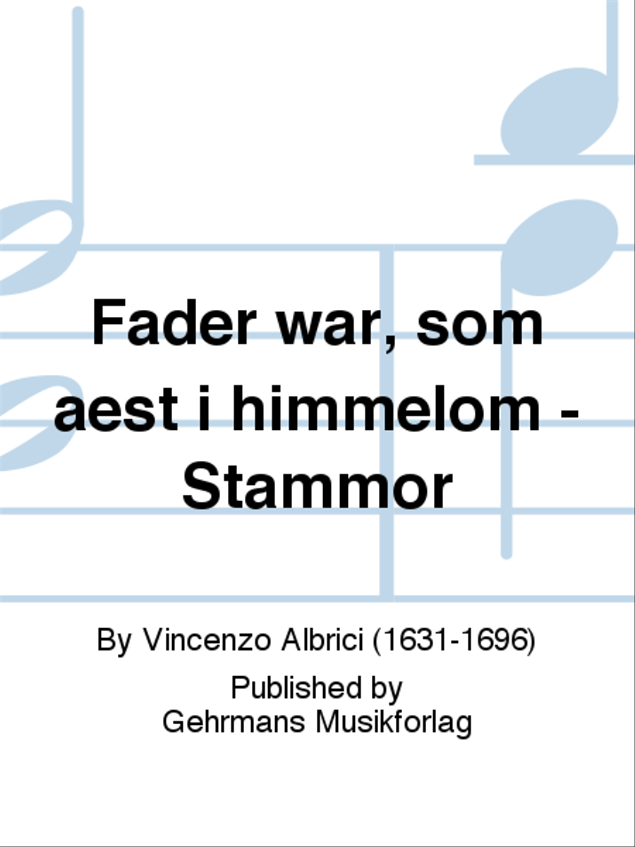 Fader war, som aest i himmelom - Stammor 4-Part scores gallery preview page 1
