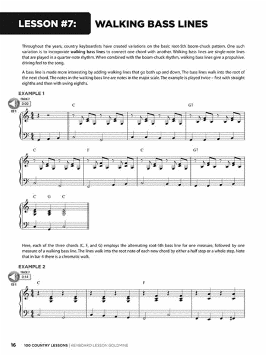 100 Country Lessons 100 Country Lessons Piano Method scores gallery preview page 3
