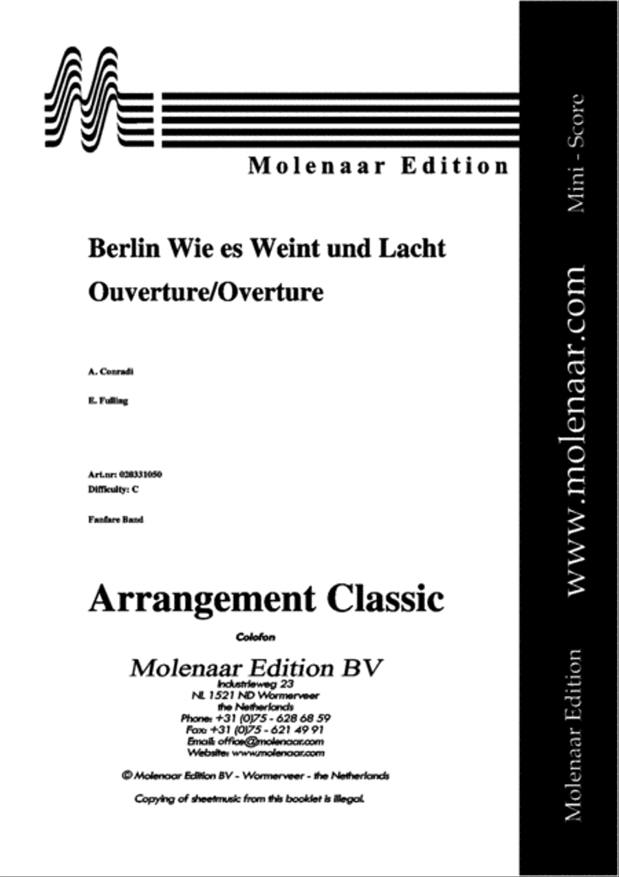 Berlin Wie es Weint und Lacht Fanfare Band scores gallery preview page 2