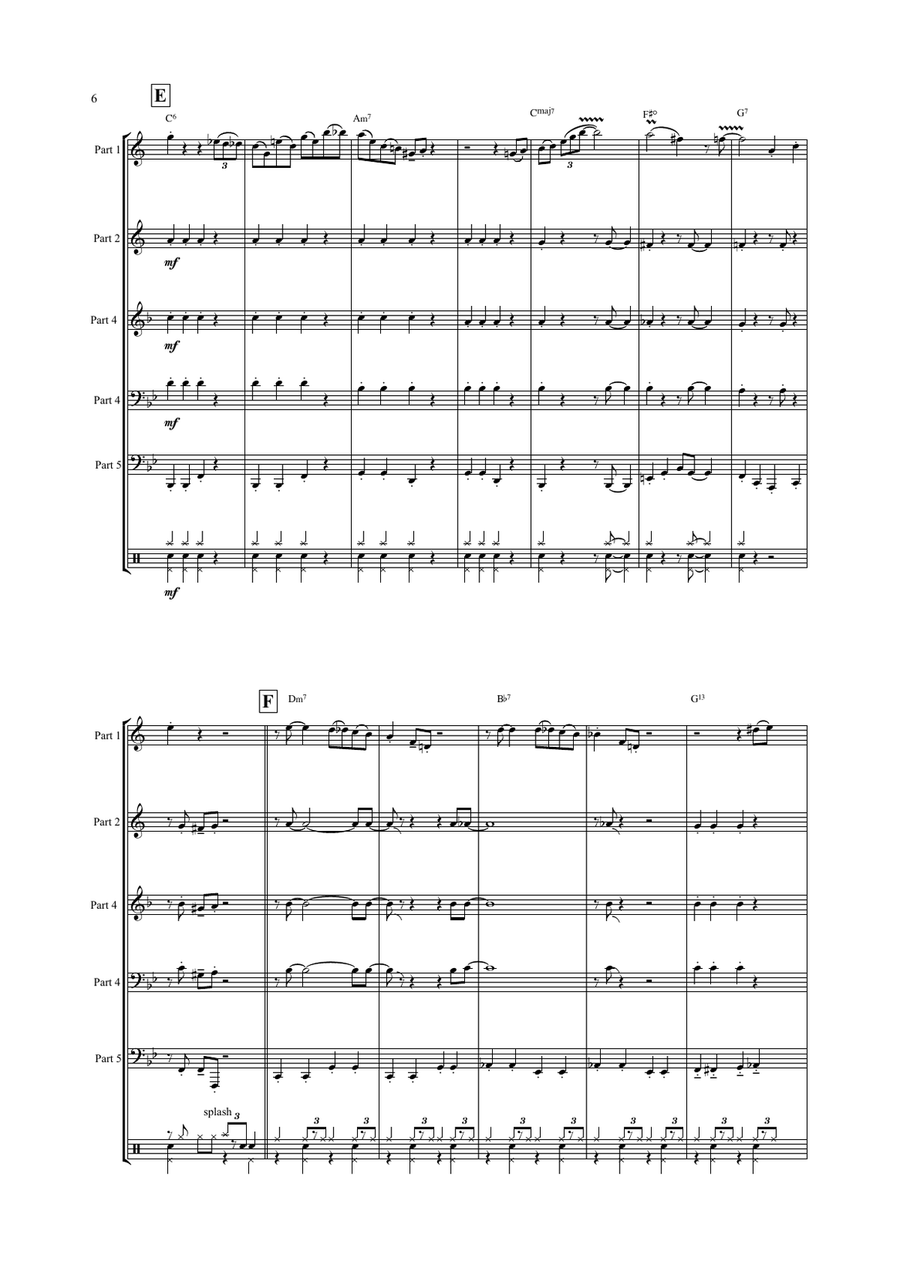 Hello, Dolly! Brass Ensemble scores gallery preview page 6