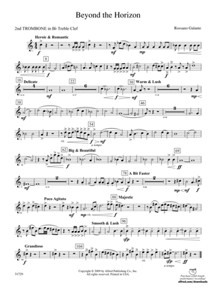 Beyond the Horizon: (wp) 2nd B-flat Trombone T.C.