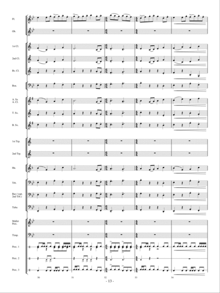 Panther In The Sky Concert Band scores gallery preview page 12