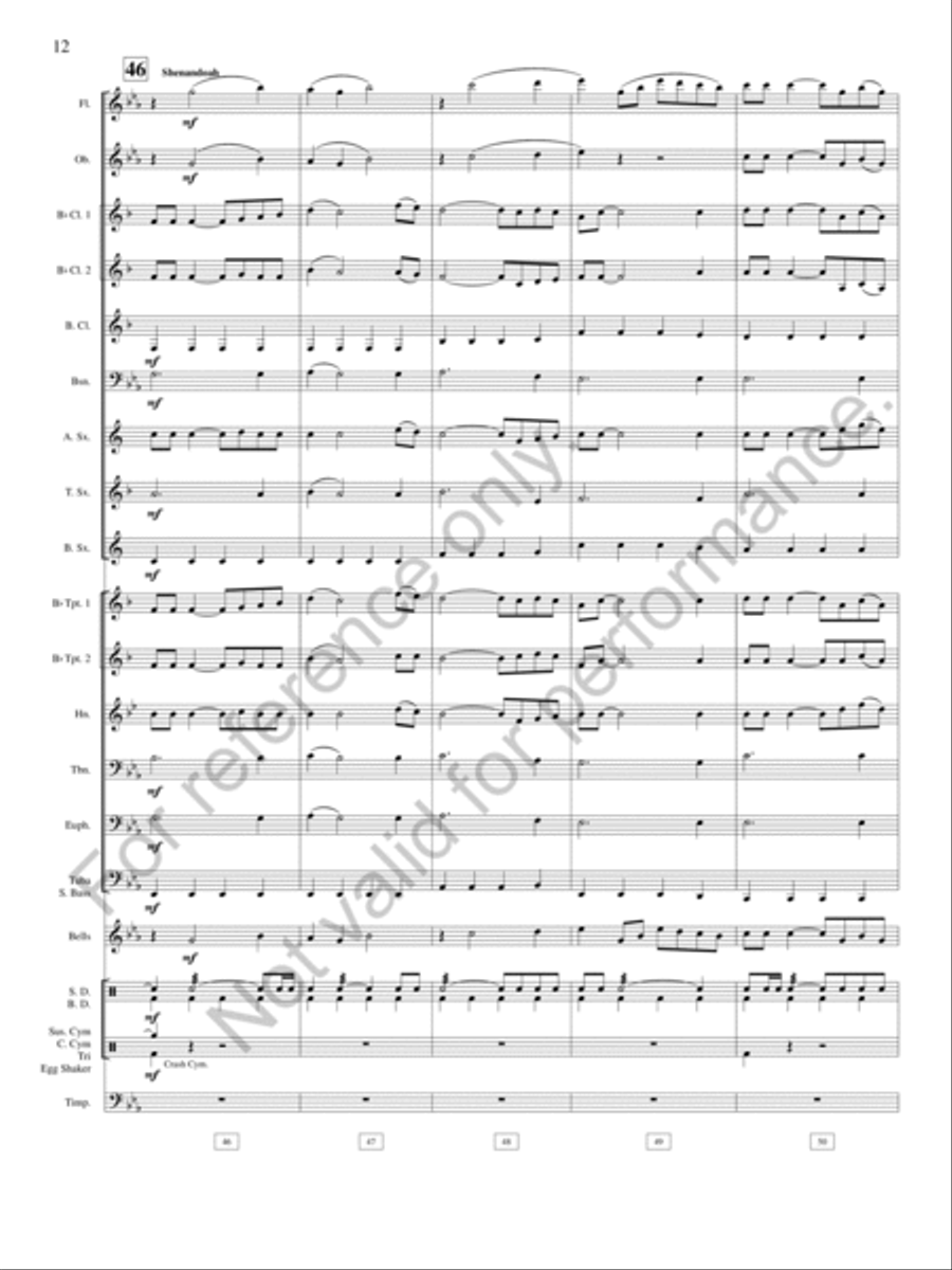 Pioneer Ballads Pioneer Ballads Concert Band scores gallery preview page 13