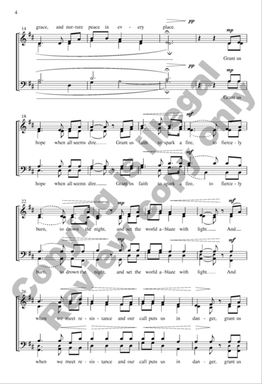 Until Love Is Spoken 4-Part scores gallery preview page 3