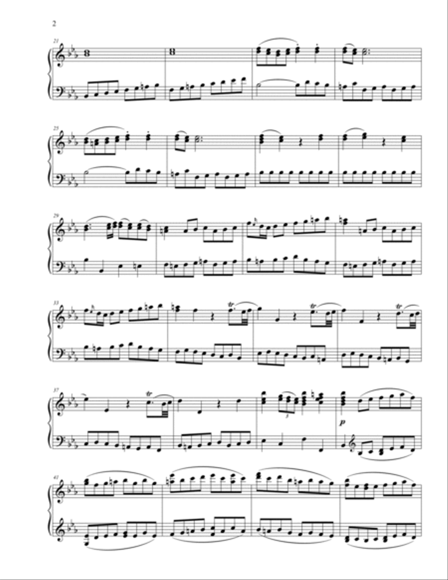 Symphony No. 3 in Eb Major K. 18 (attr. Abel) Piano scores gallery preview page 3