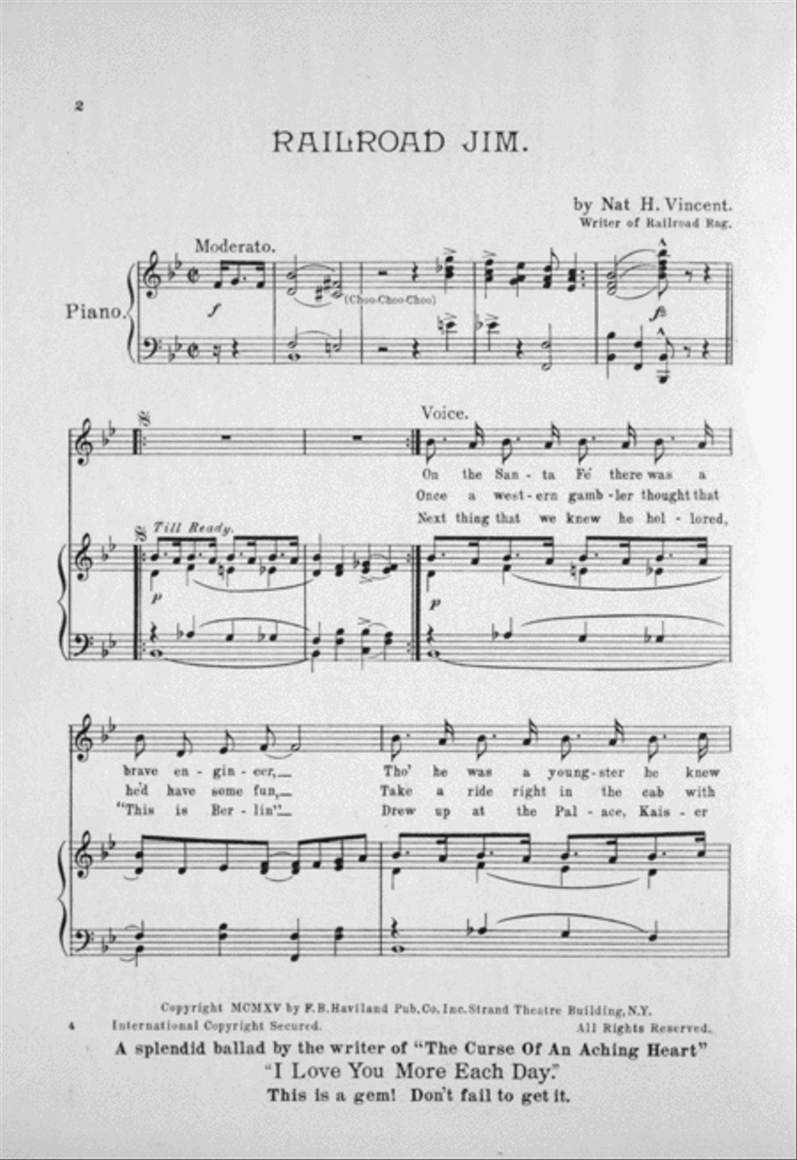 Railroad Jim Voice scores gallery preview page 2