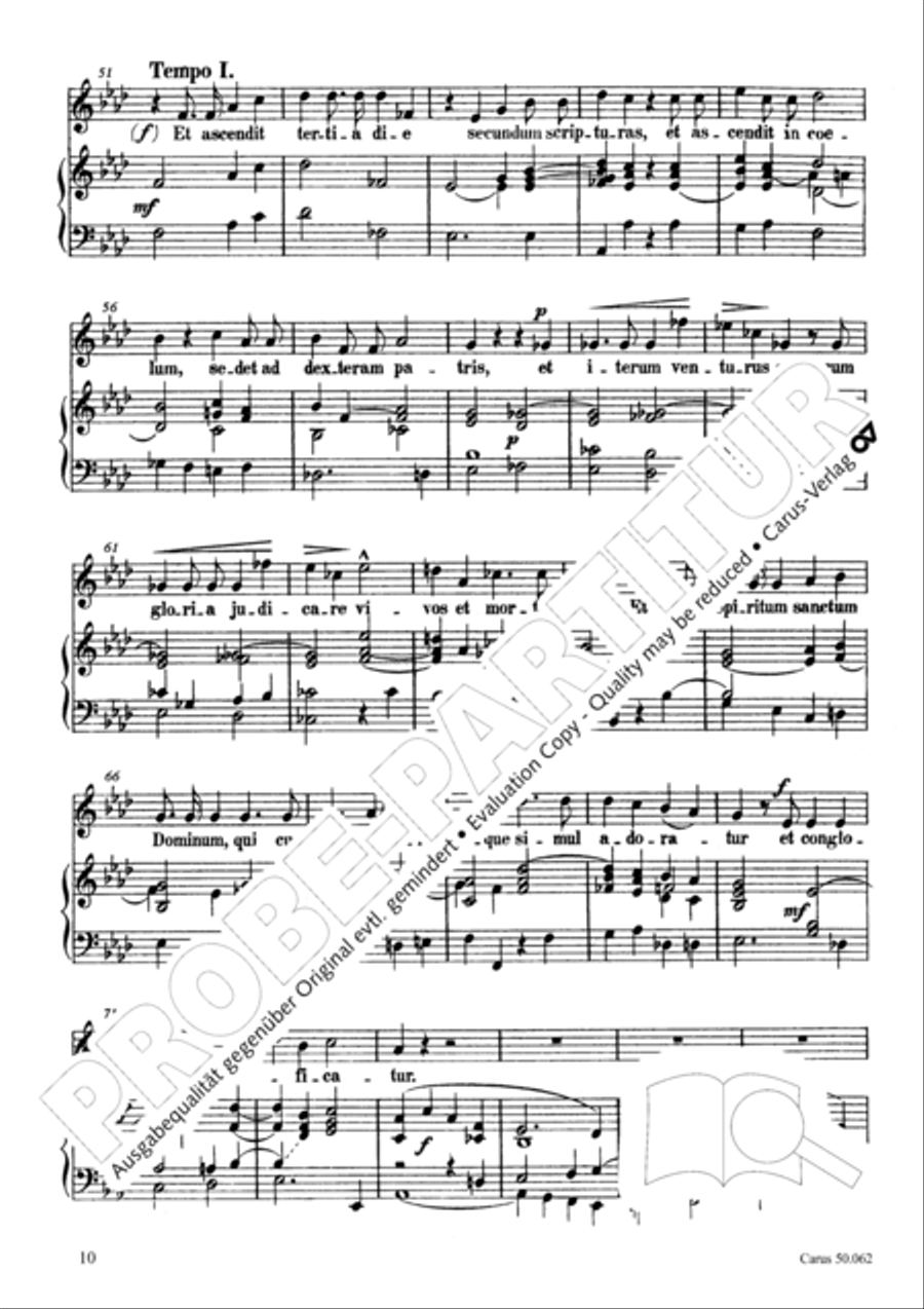 Mass in F Minor (Missa in f) Choir scores gallery preview page 11