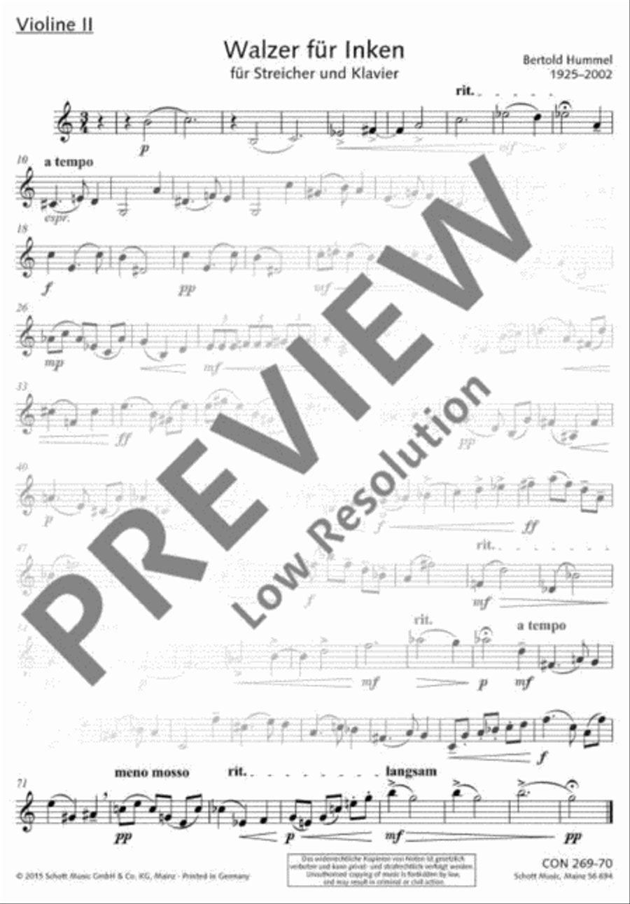 Walzer für Inken String Orchestra scores gallery preview page 8