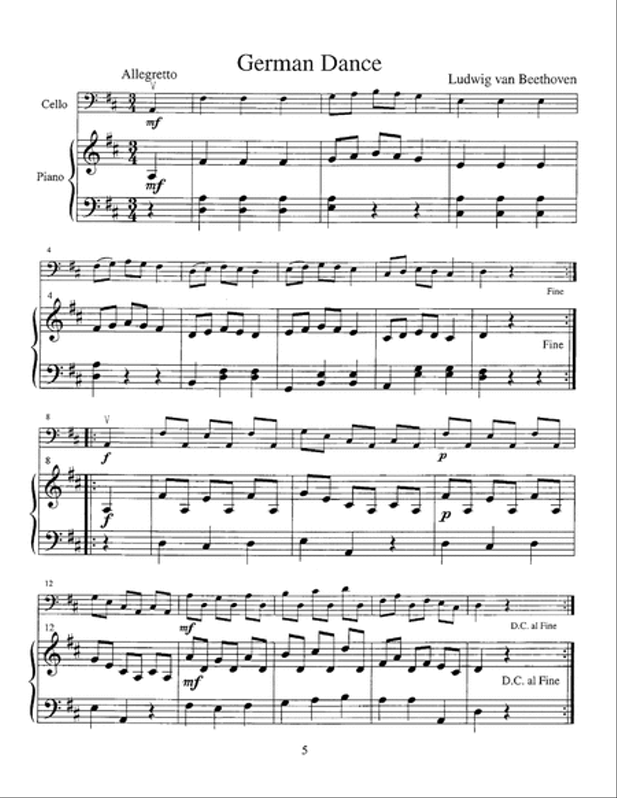 The Student Cellist: Beethoven Cello scores gallery preview page 6