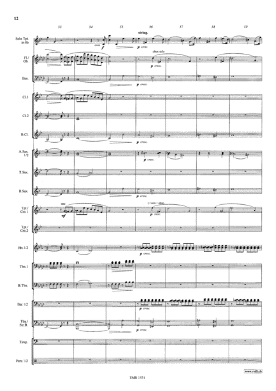 Konzertstuck No. 1 Concert Band scores gallery preview page 13