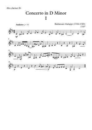 Concerto in D Minor - Baldassare Galuppi
