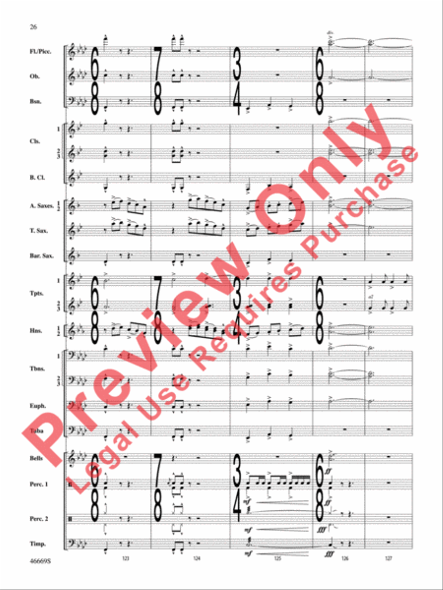 Oracles of the Sirocco Concert Band scores gallery preview page 27