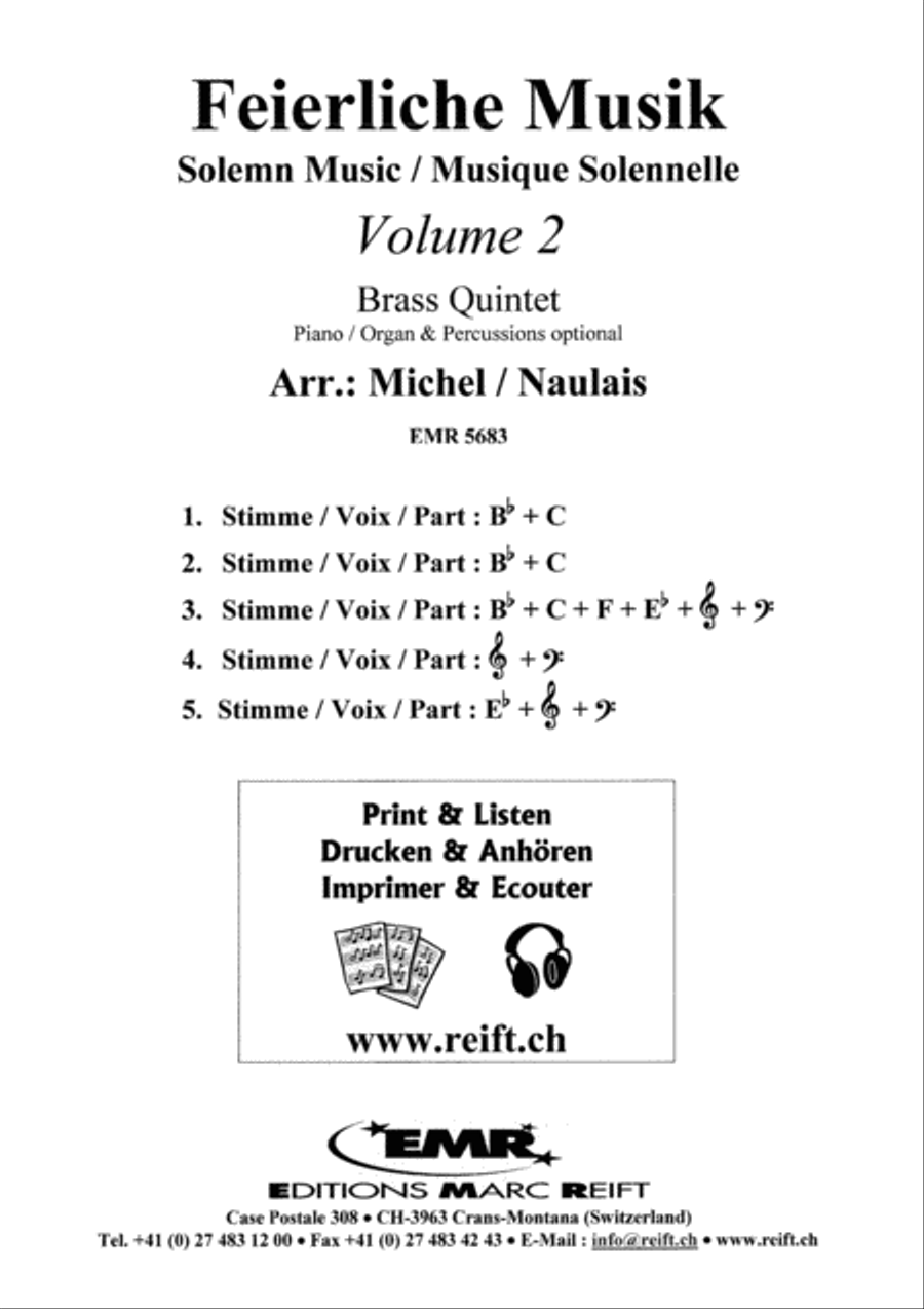 Feierliche Musik Volume 2 Brass Band scores gallery preview page 2