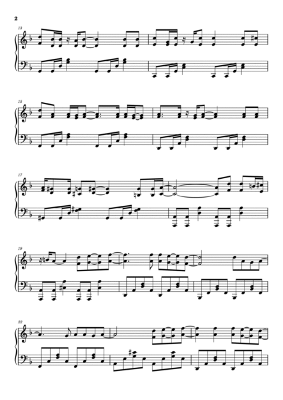 Supreme Supreme Piano Solo scores gallery preview page 2
