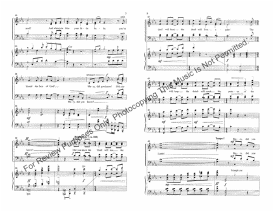 Mary, Did You Know? Mary, Did You Know? 2-Part scores gallery preview page 4