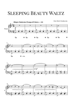 Book cover for Tchaikovsky: Sleeping Beauty Waltz (Intermediate Piano)