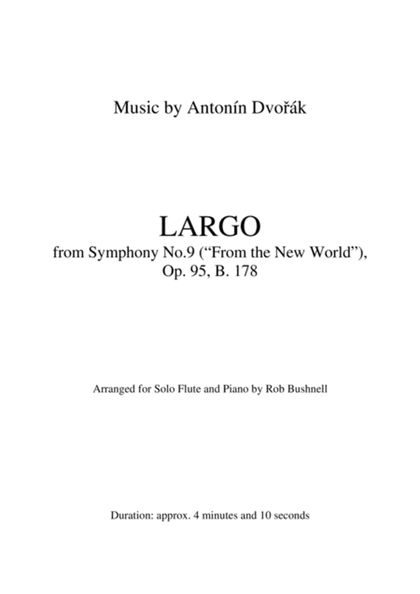 Largo from Symphony No.9 ("From the New World") (Dvorak) - Theme for Solo Flute and Piano image number null