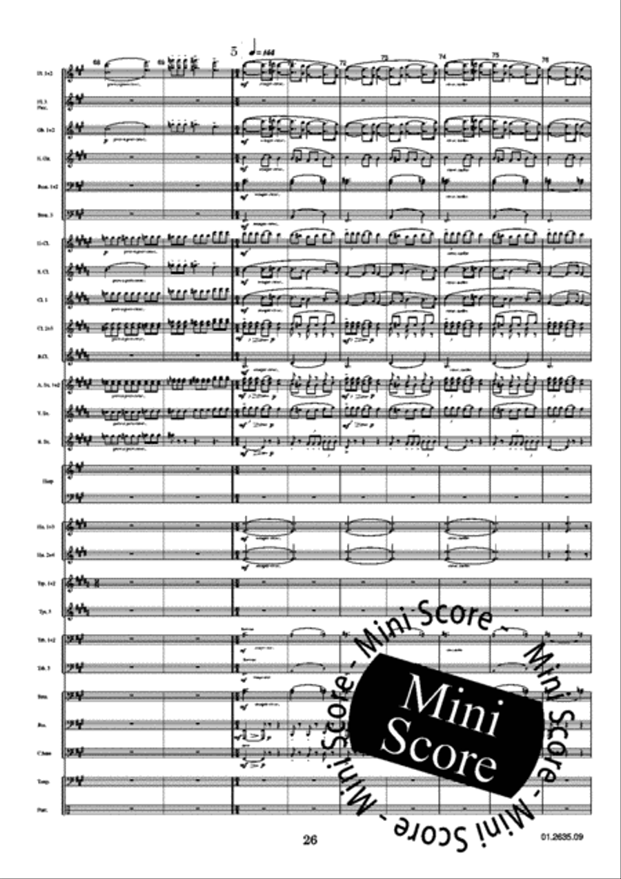 Nocturnes Concert Band scores gallery preview page 28