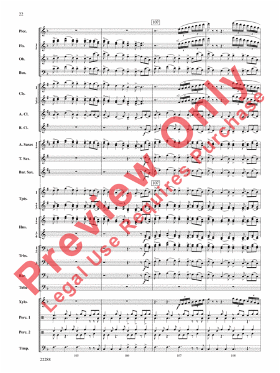 Mandjiani Concert Band scores gallery preview page 23