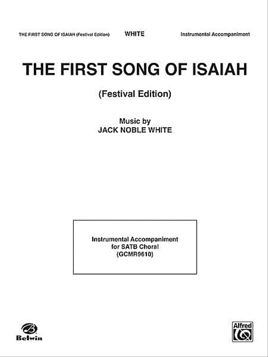 The First Song of Isaiah (Festival Edition) Choir scores gallery preview page 1