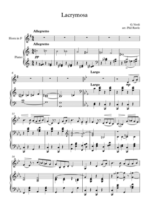 Lacrymosa from Requiem (Verdi) - Horn Solo