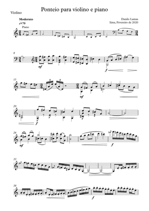 Ponteio - Violin and piano