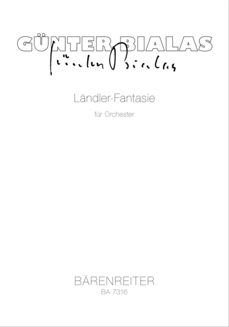 Ländler-Fantasie für Orchester (1989) TB scores gallery preview page 1