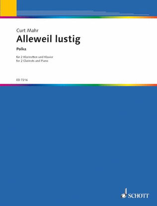 Book cover for Alleweil Lustig Polka 2 Clars/pf