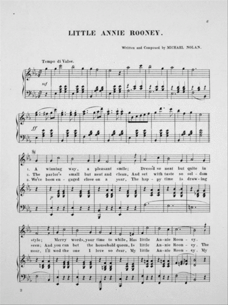 Little Annie Rooney. Song Voice scores gallery preview page 2
