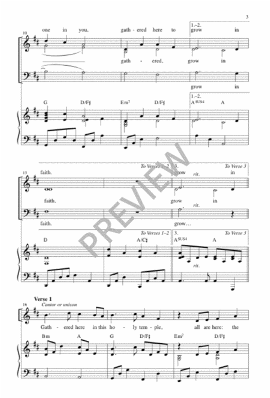 Bless These Walls Bless These Walls 3-Part scores gallery preview page 3