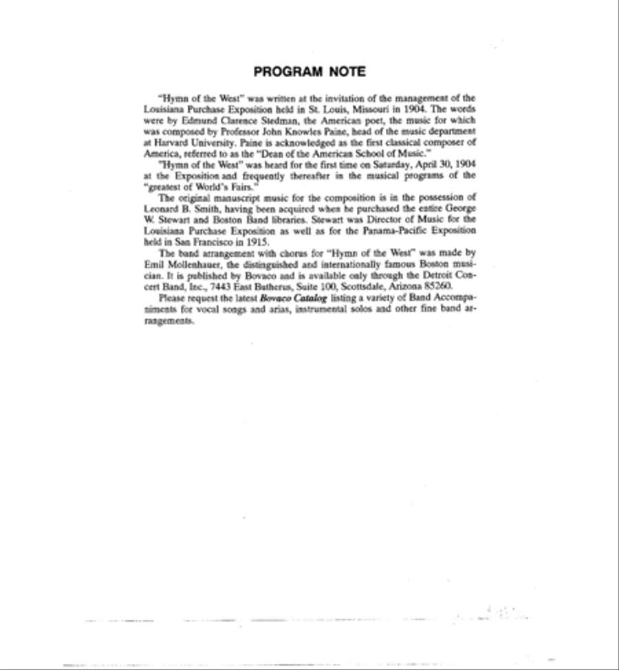 Hymn of the West Concert Band scores gallery preview page 5