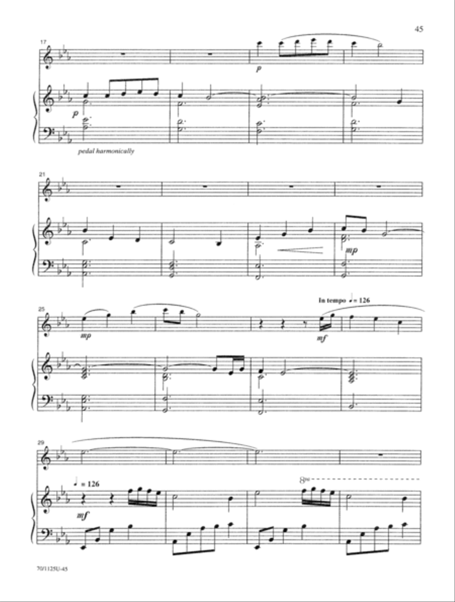 Contemporary Hymn Settings for Flute and Piano Flute Solo scores gallery preview page 25