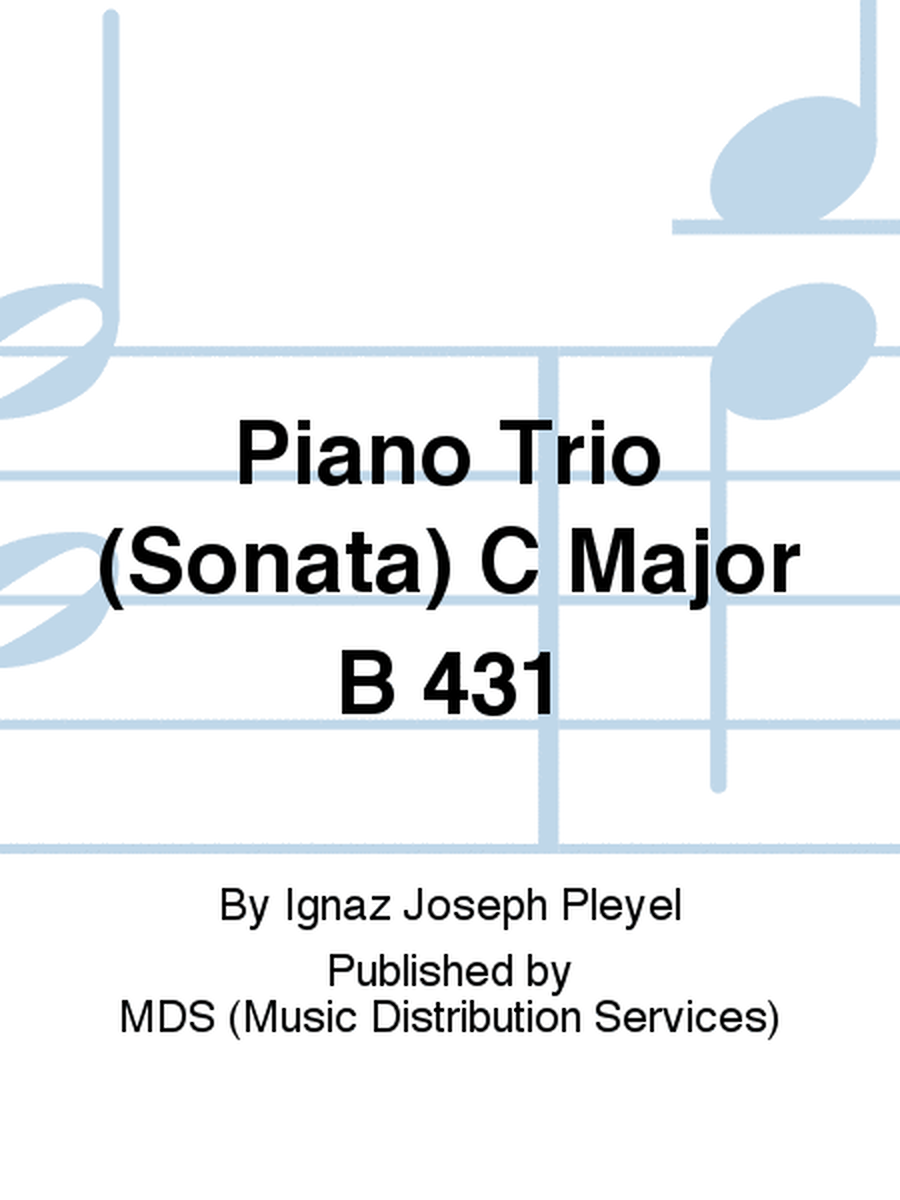 Piano Trio (Sonata) C Major B 431