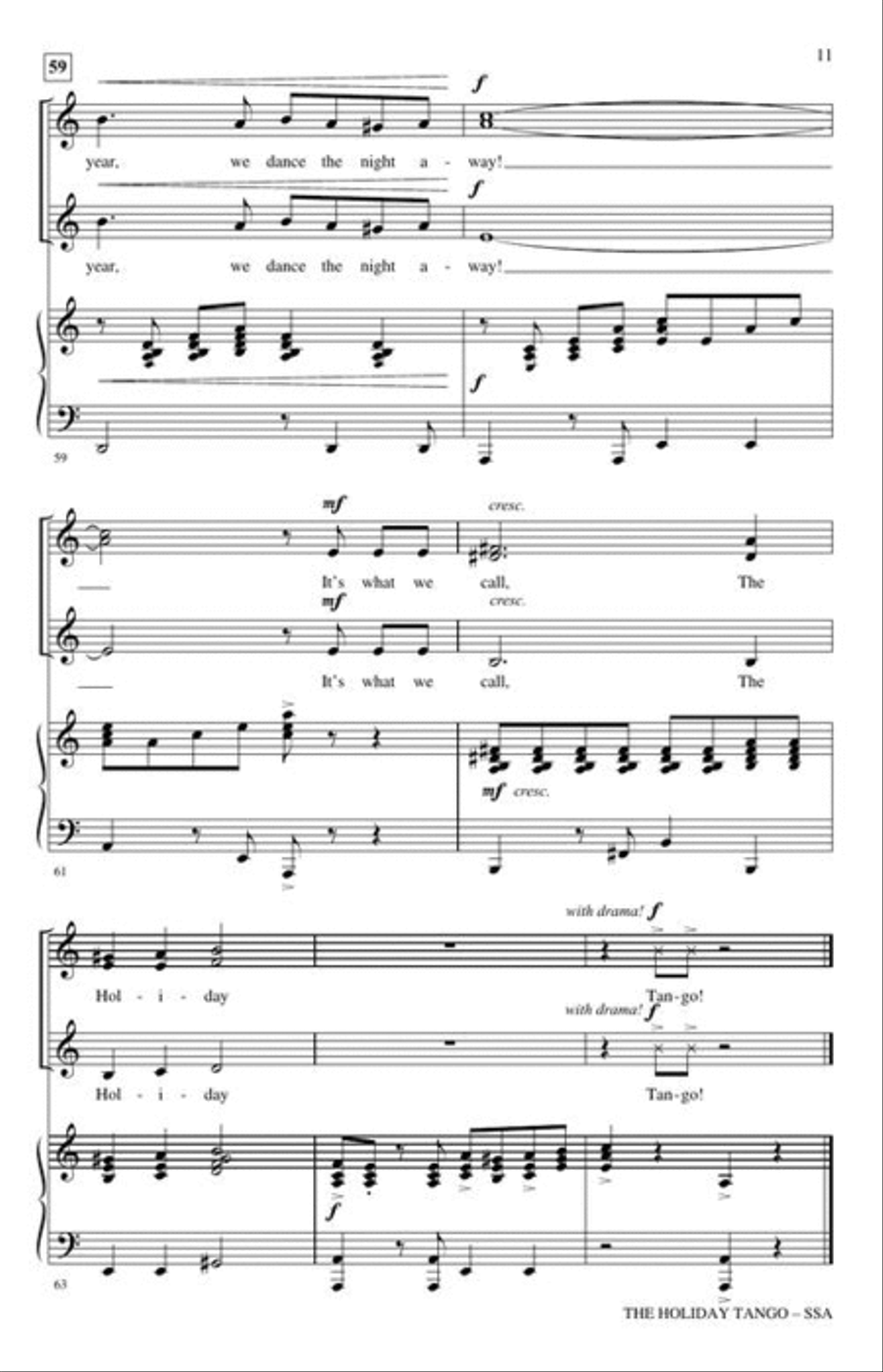 The Holiday Tango! SSA scores gallery preview page 7