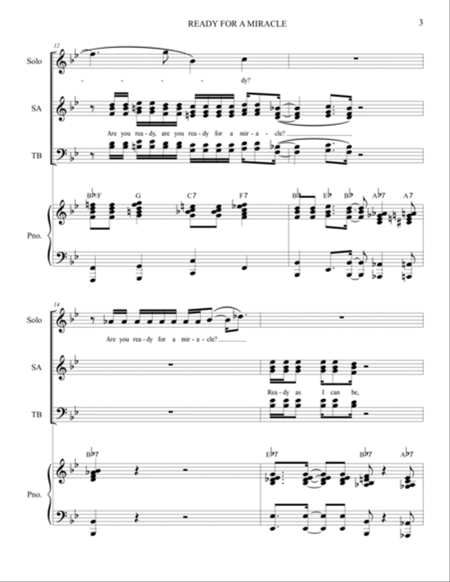 Ready For A Miracle 4-Part scores gallery preview page 3