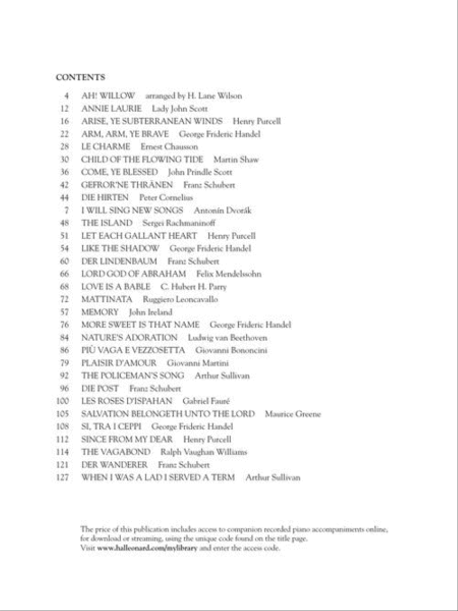The Second Book of Baritone/Bass Solos Bass Voice scores gallery preview page 3