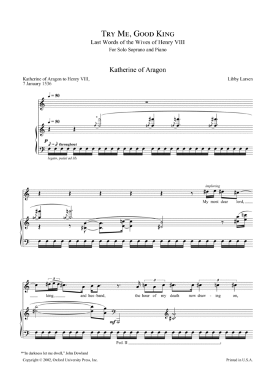 Try Me, Good King Try Me, Good King Soprano Voice scores gallery preview page 2
