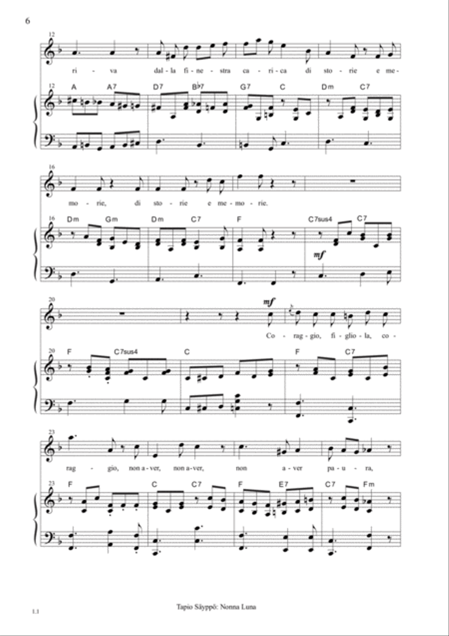Due canzoni italiane per soprano e pianoforte – Two Italian Songs for soprano and piano Soprano Voice scores gallery preview page 6