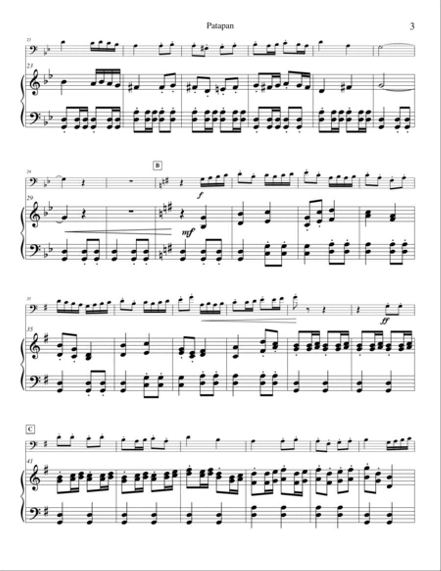 Patapan Bassoon scores gallery preview page 3