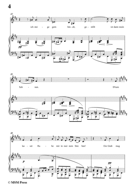 Schubert-Schatzgräbers Begehr,Op.23 No.4,in b minor,for Voice&Piano image number null