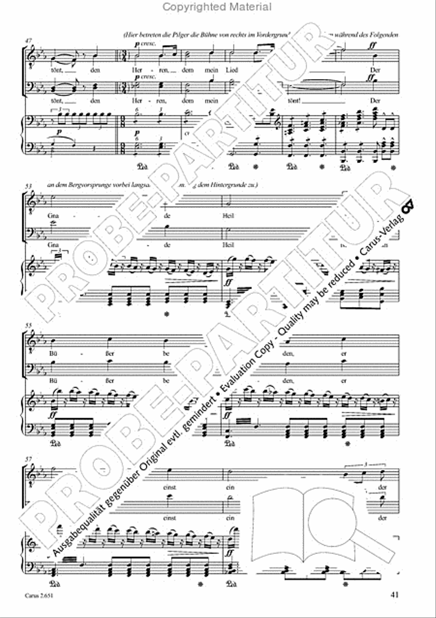 Choral collection Great Opera Choruses - Richard Wagner (choir & piano) Choir scores gallery preview page 42