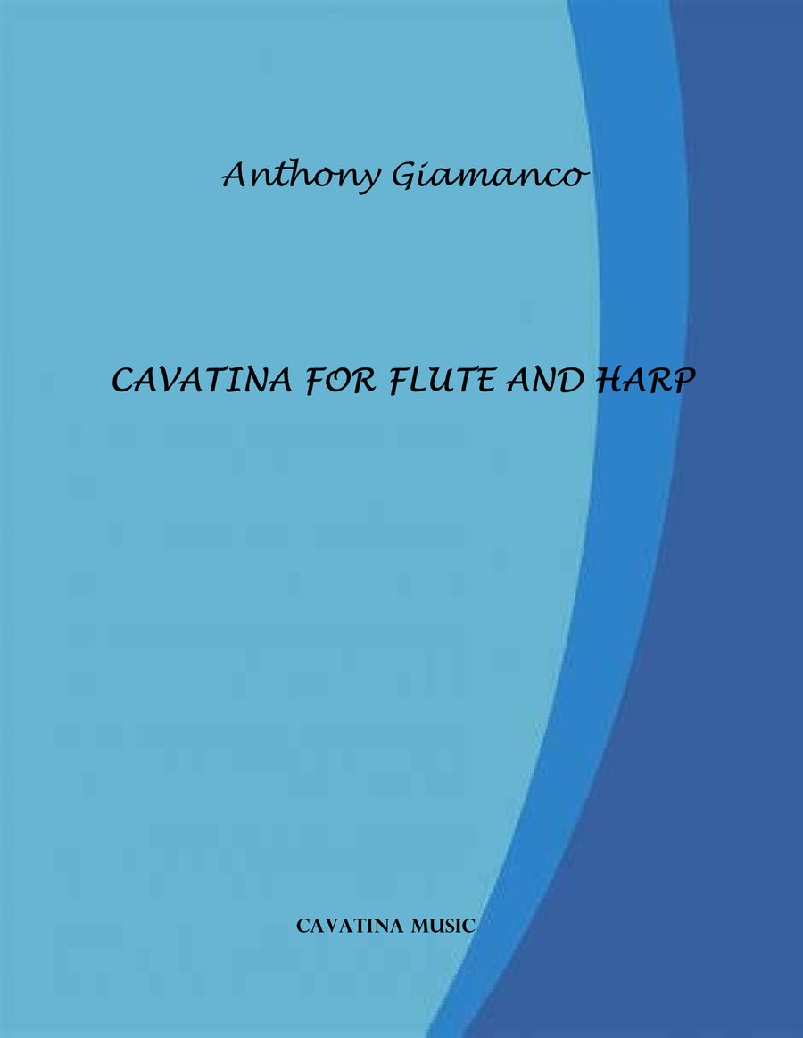 CAVATINA FOR FLUTE AND HARP Flute scores gallery preview page 1